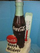 Coca Cola Happy Holidays Lighted Bottle Display 