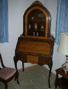 Beautiful Arch Top Writing Desk/Bookcase
