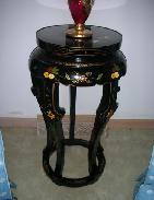 Oriental Lacquer Urn Stand