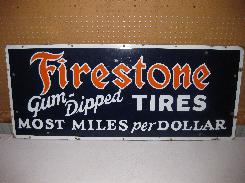  Vintage Firestone Porcelain Signs