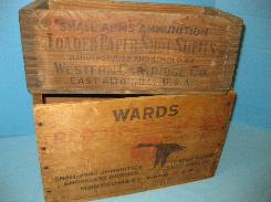 Vintage Wood Shot Shell Boxes