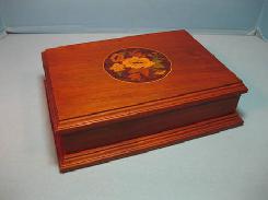 Walnut Wooden Inlay Jewelry Box 