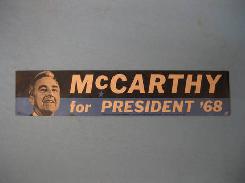 McCarthy for President '68 Bumper Stickers