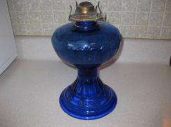  Cobalt Blue Kerosene Lamp 