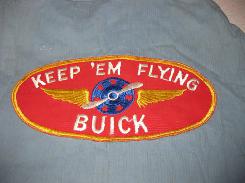 Keep Em Flying Buick Embroidered Shop Shirt