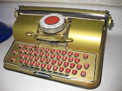 Berwin Gold Typewriter 