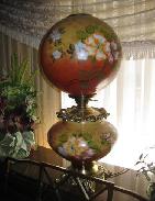 Gone with the Wind Large Size Floral China Lamp