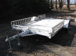 2008 Featherlite Aluminum Flat Bed Tralier