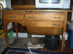 Pine Possum Belly Kitchen Cabinet 