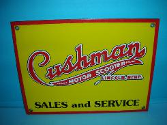 Cushman Porcelain Sign 