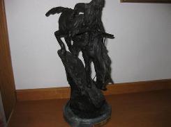 Fredric Remington 'Mountain Man' Bronze Sculpture