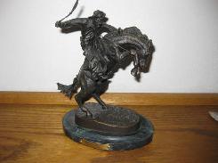 Frederic Remington 'Bronco Buster' Bronze Sculpture
