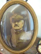 Gen Pershing Oval Dome Frame Portrait