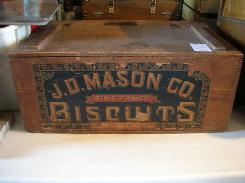 JD Mason Biscuit Box