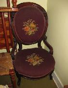 Victorian Walnut Carved Gentleman's Chair