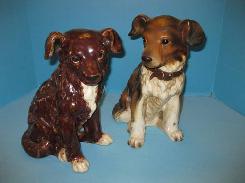 Ceramic Dog Figures 