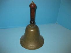 1860s Large Brass School Teachers Bell 