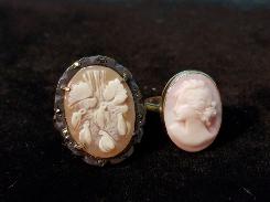 Cameo & Gold Rings 