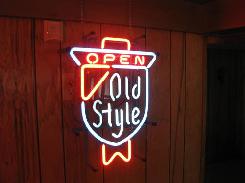 Old Style Neon Beer Light