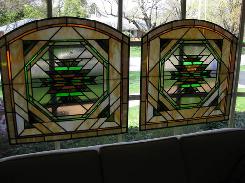 Antique Leaded Art Glass Windows