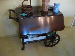 Mahogany Tea Cart 