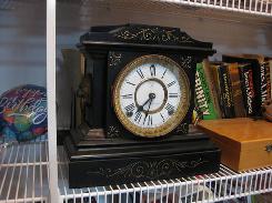 Ansonia Victorian Iron Case Clock 