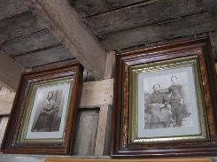 Walnut Victorian Framed Family Photos 