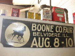     Vintage Boone Co. Fair Sign