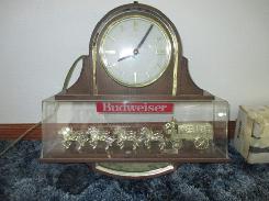 Budweiser Clydesdale Lighted Bar Clock  