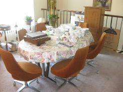 Mid Century Dining Table & Chairs 