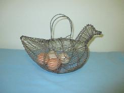 Wire Hen Egg Basket 