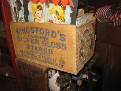 Kingsford's Silver Glass Starch 6 lb. Dovetailed Box