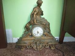   Seth Thomas Art Nouveau Figural Mantle Clock