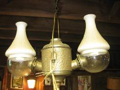 Angle Lamp Company Dbl. Hanging Lamp