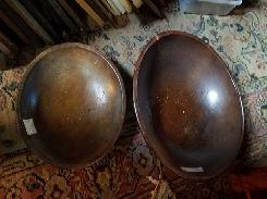 Early Wooden Mixing Bowls & Utensils