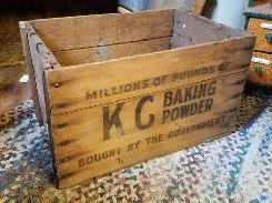 KC Baking Powder Wooden Crate