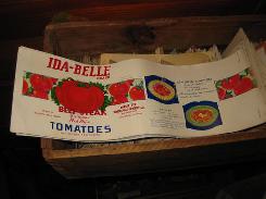 1945 Ida-Bell Tomatoes Paper Labels