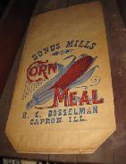   H.C. Bosselman Capron, Ill. Corn Meal Bags