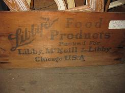 Libby's Foods Wood Crate
