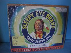   Old Sleepy Eye Brand Crate Label 