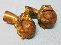 Brass Eagle Claw Wood Ball Dresser Feet 