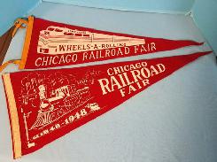 Chicago Railroad Fair Pennants