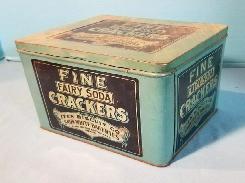 Snow White Bakeries Crackers Bulk Tin Container