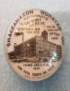 Shackamaxon Worsted Co. Advertisement Paper Weight