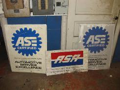 ASE Metal Automotive Signs 