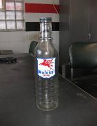 Mobiloil Vacuum Tall Glass Oil Jar 