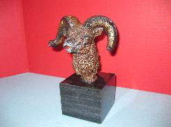 Bronze Mountain Majesty Big Horn Sheep Sculpture