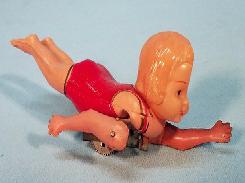 Occupied Japan Celluloid Wind Up Swimmer 