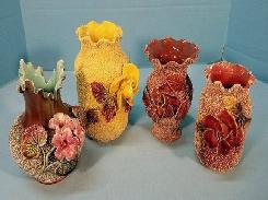 Majolica Sand Textured Vase Collection 