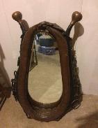 Leather & Brass Hames Horse Collar Mirror 